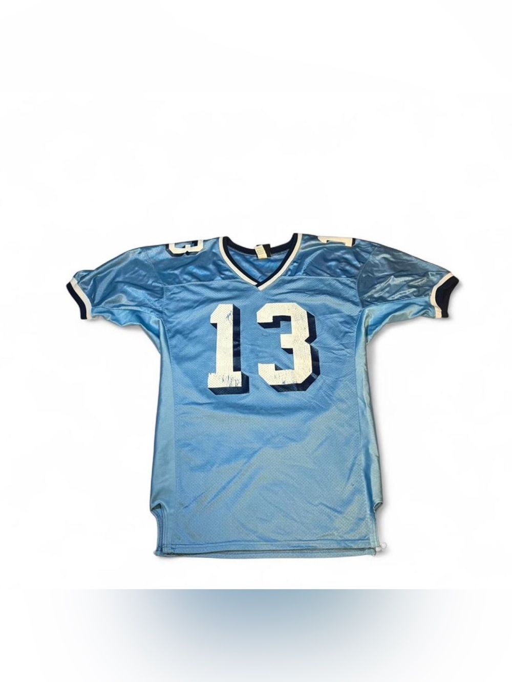 Vintage Wilson’s Light Blue Football Jersey with White Number 13